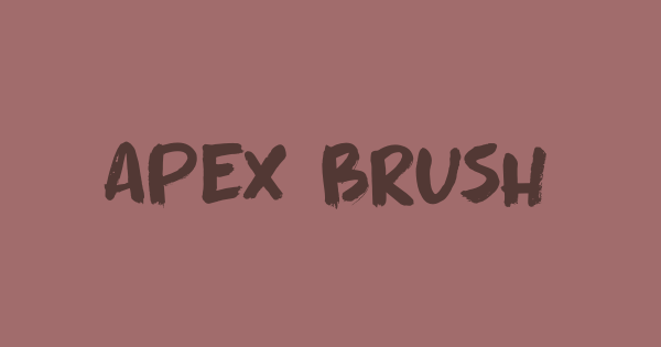 Apex Brush font thumbnail